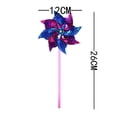 thumbnail image 2 of Beautiful Home Party Decoration Outdoor Toy Creative Windmill Self-assembly Colorful Flower Wind Whirl Pinwheel Windmill Toy Plastic Thin Windmill Spinner Pinwheel 10 PC, 2 of 8