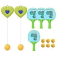 thumbnail image 2 of Indoor Hanging Table Tennis Trainer training portable Door Self Workout Set Button Portable green 4 Paddles, 2 of 9