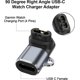 thumbnail image 3 of Adaptador de cargador USB C Garmin compatible con Fenix 8 7 6 Forerunner Venu, 3 of 8