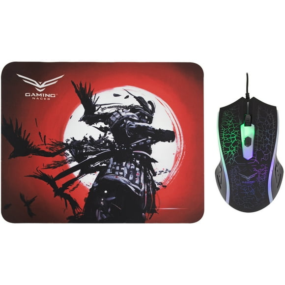 Kit Gamer NACEB Mouse 1200DPI 4 Botones Mousepad NA-0955 Naceb Technology NA-0955