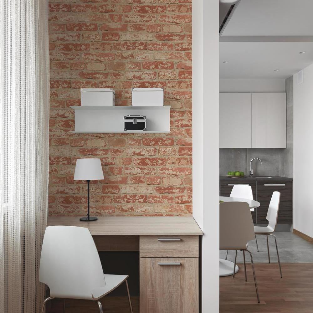 RoomMates Dusty Grey, Peel And Stick Wallpaper 20.5" x 16.5'