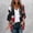 Multicolor(New)B, variant on Women's Cardigan Lightweight Breathable Versatile Stylish Printed Blouse Casual Loose Comfortable 3/4-Sleeve Cardigan Outerwear for Spring Summer