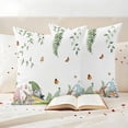 thumbnail image 3 of Easter Pillow Covers 2 Pack Spring Gnomes Bunny Floral Green Easter Eggs Leaf Plant Butterfly Pillowcase Waterproof Outdoor Throw Pillow Cover for Patio Garden Square Cushion 20”x20”, 3 of 9