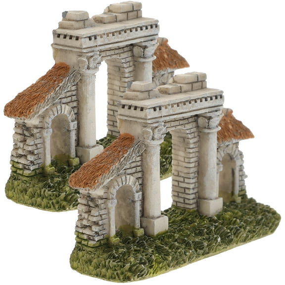 STRANDCHIC Aquarium Decor Arch Shape Resin 2Pcs