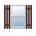 thumbnail image 3 of Ekena Millwork 12"W x 35"H Lifetime Vinyl, Standard Three Board Spaced, Board-n-Batten Shutters, w/Installation Shutter-Lok's & Matching Screws (Per Pair), Black, 3 of 9