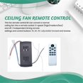 thumbnail image 3 of Ceiling Fan Remote Control Kit 40W 6-Speed Timing Function Replacement Remote for DC Ceiling Fans &, 3 of 5