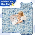 thumbnail image 4 of Blue Christmas Snowflake Pattern Toddler Nap Mats for Kids Preschool,50"x20" Sleeping Mat Bag or Kids,Toddler Sleeping Bag,Toddler Nap Mat or Daycare, 4 of 6
