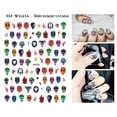 thumbnail image 1 of Nail Art Accessories Halloween Pumpkin Hat Nail Art Luminous Stickers 23 Colored Nail Stickers With Adhesive, 1 of 5
