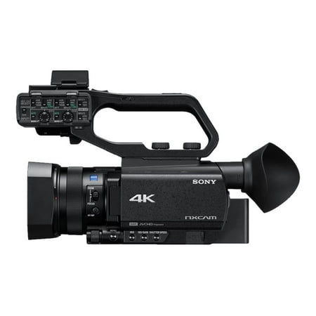 Sony - NXCAM 4K Compact HDR Camcorder with 1" Exmor sensor - Black