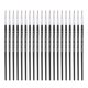 thumbnail image 1 of Uxcell 50pcs Pinceles de Detalle de Pintura 6mm Pincel de Pintura de Nylon para Pintura Acuarela Acrílica (0#), Negro, 1 of 7