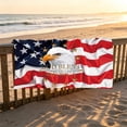 thumbnail image 4 of Diceymbol American Flag Beach Towels Oversized 63x31 In Quick Dry Sand Free Microfiber Beach Towel Soft Absorbent Large Lightweight Travel Towel For Adult Beach Pool Vacation Use, 4 of 6