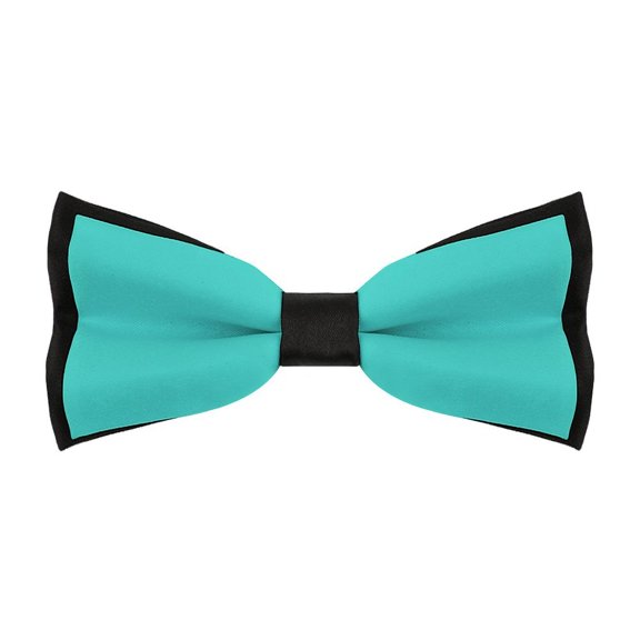 Men'S Bow Tie 4.7 X 2.3in Adjustable Length Soft Comfortable Not Easy To Deformation For Business Daily Work Birthday Wedding Party Teal