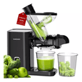 thumbnail image 1 of Máquina exprimidora de jugos Sangkee exprimidor de masticación lenta de doble ducto de alimentación, 1 of 7