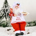 thumbnail image 5 of Christmas Doll Santa Claus Figurine Decoration Sitting Decor 30cm Holiday Statue Plastic DIY Gift 11\.8 Inch New Year  Type 3, 5 of 9