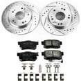 thumbnail image 3 of PowerStop Rear Z23 Evolution Sport Carbon-Fiber Ceramic Brake Pad and Drilled & Slotted Rotor Kit Fits: HONDA Select Models K5860, 3 of 10