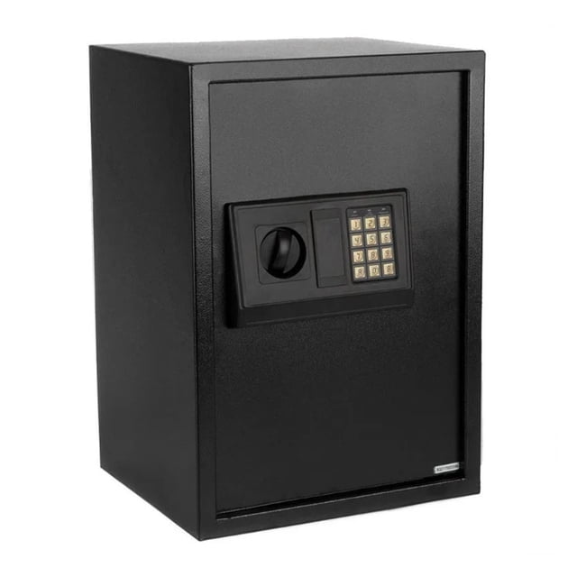 Digital Steel Safe Black Box W/Silver Gray Keypad Large Security Home Office ,Your Exclusive Wealth Manager