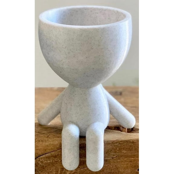 Little People Planter  Sitting Planter Gift Idea, People Sitting Planter, Bar Decor, Table Decor, Plant Gift Idea, Cute Succulent Planter Marbel