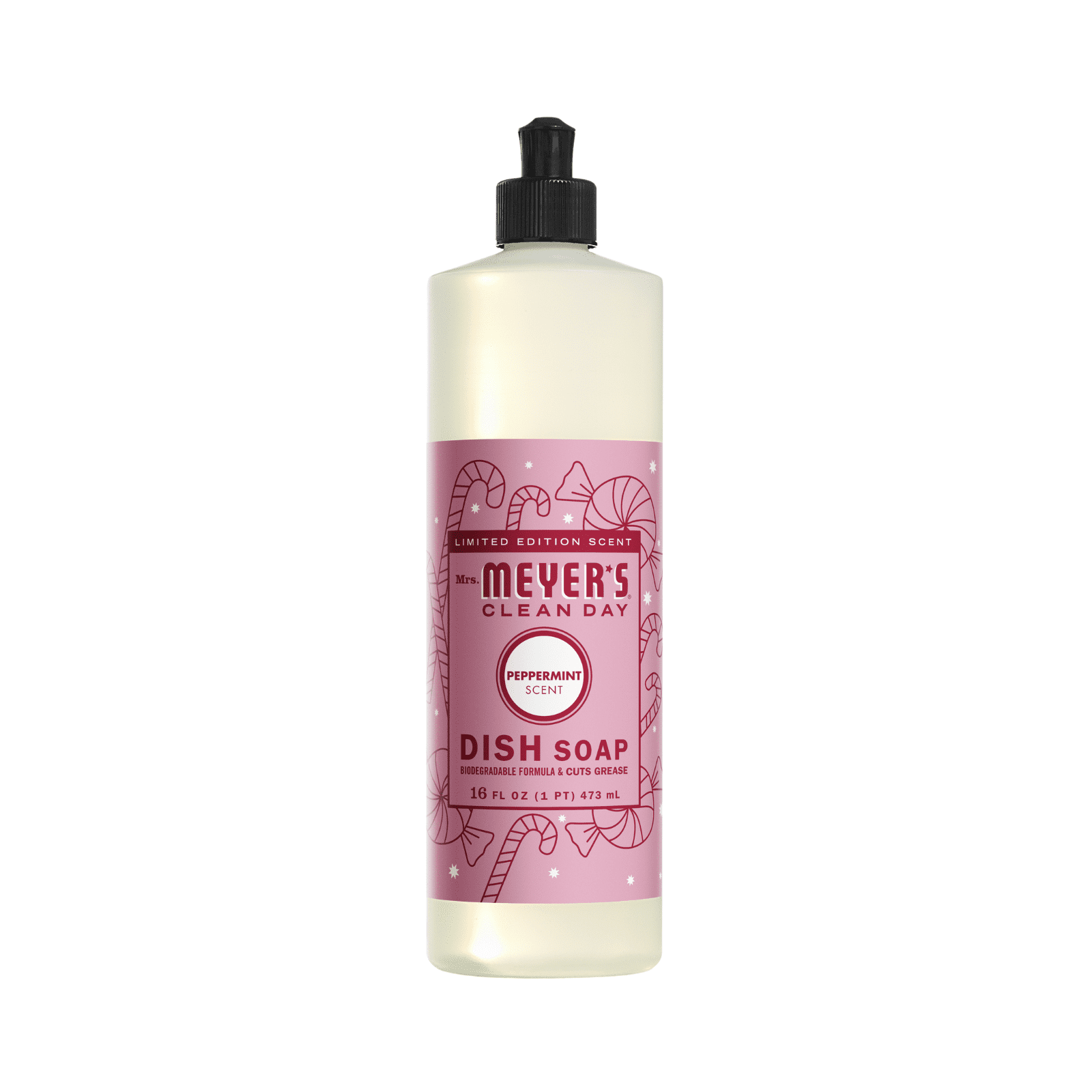 Mrs. Meyer’s Clean Day Liquid Dish Soap 3 Pack Variety, Iowa Pine, Peppermint, Gingerbread, 16 oz Each, 1 ct