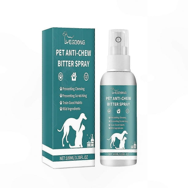 Anti-Chew Bitter Spray for Pets, Deterrent Solution to Prevent Licking and Chewing, Furniture Protection for Dogs & Cats