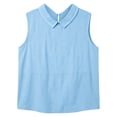 thumbnail image 6 of DHFJKG Summer Tank Tops For Women Sleeveess Collared Loose Fit T Shirt Casual Solid Color Basic Tees Dressy Versatile Tops, 6 of 7