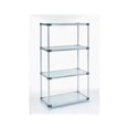 thumbnail image 1 of Nexel Industries 24487SZ 24 x 48 x 74 in. Solid 4 Shelf Unit, Galvanized, 1 of 1