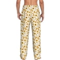 thumbnail image 3 of Uemuo Shiba Inu Sunflower Pattern Men's Wide Leg Palazzo Lounge Pants with Pockets Light Weight Loose Comfy Casual Pajama Pants-Small, 3 of 9