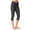 Charcoal, variant on Terry Cycling Clothes for Women Padded Breakaway Bike Knicker 18" Cropped Cycling Capri Pants For Women With Padding