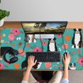 thumbnail image 4 of Long Mouse Pads for Desk,Australian Shepherd Dog and Flower Desk Mats on Top Of Desks, Desk Mouse Pad Extra Large with 3mm Non-Slip Base and Stitched Edge for Gaming,Office,Work,Home 47.3"x23.6", 4 of 6