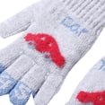 thumbnail image 3 of NOKIO Kids' Outdoor Snowflake Pattern Knit Gloves Children Gloves Winter Boys Car Five Finger Single Layer Thin Writing Gloves For Girls Primary School Students Riding Girls Winter Gloves, 3 of 4