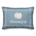 thumbnail image 2 of Creative Products Blue Thankful Pumpkin 14x20 Spun Poly Pillow, 2 of 3