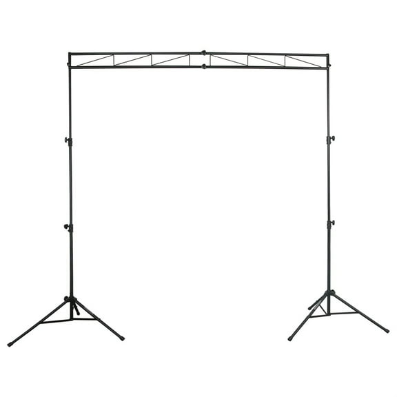 8' MOBILE TRUSS SYSTEM IN BLACK: 2 TRIPODS W/LIGHTING MOUNTING POLE