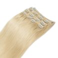 thumbnail image 5 of SAYFUT 16" Remy Grade 6A Silky Straight Clip In Human Hair Weft Extensions, 5 of 5