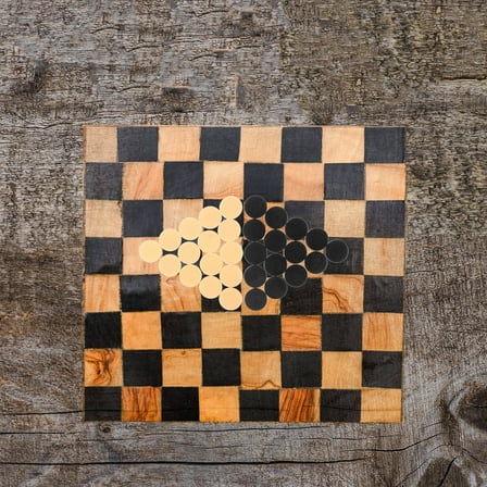 HEMOTON  32 Pcs Playing Game Chess Chips Board Games Checker Figures