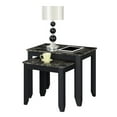 thumbnail image 2 of Pemberly Row Nesting End Table in Black Wood and Faux Marble Top, 2 of 4