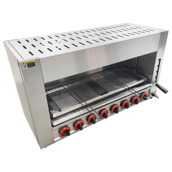 8 Head LPG Gas Commercial Barbecue Grill Salamander Surface Stove