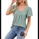 thumbnail image 3 of Blusas Tipo Túnica para Mujer, Holgadas, de Corta, con Cuello Redondo, Informales, de Verano Judías XL, 3 of 10