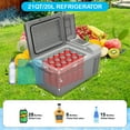 thumbnail image 7 of Pinypikaka 12 Volt Refrigerator, 21 QT(20L) RV Refrigerator, -7.6℉ to 50℉, Car Fridge with 12/24V DC and 110-240V AC, Portable Freezer Compressor Cooler for Car Camping Travel Outdoor Home Use, 7 of 7