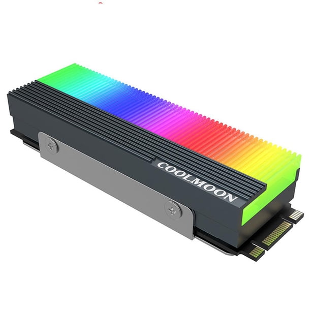 Cool Moon CM-M2A M.2 disipador calor para SSD 5V ARGB M.2 2280 SSD disipador calor para disco duro Shenguang Sync Vest