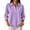 222#Light Purple, variant on Women's Polo Shirts 3/4 Sleeve Button Down Collared Solid Golf Casual Office Basic Tops Green XL