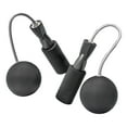 thumbnail image 4 of Cordless Jumping Rope Gym Exercise Fitness Home Weighted Weighted Jump Ball Bearing Ropes Women Rope for Kids Ball dia6.5cm Black, 4 of 9