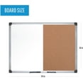 mastervision maya combination board, dry erase / cork bulletin board