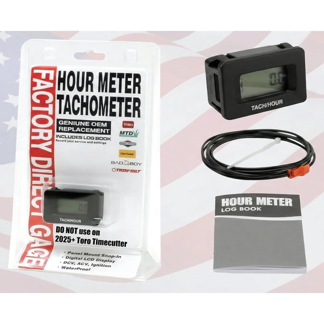 Horómetro y tacómetro digital impermeable Hardline Products