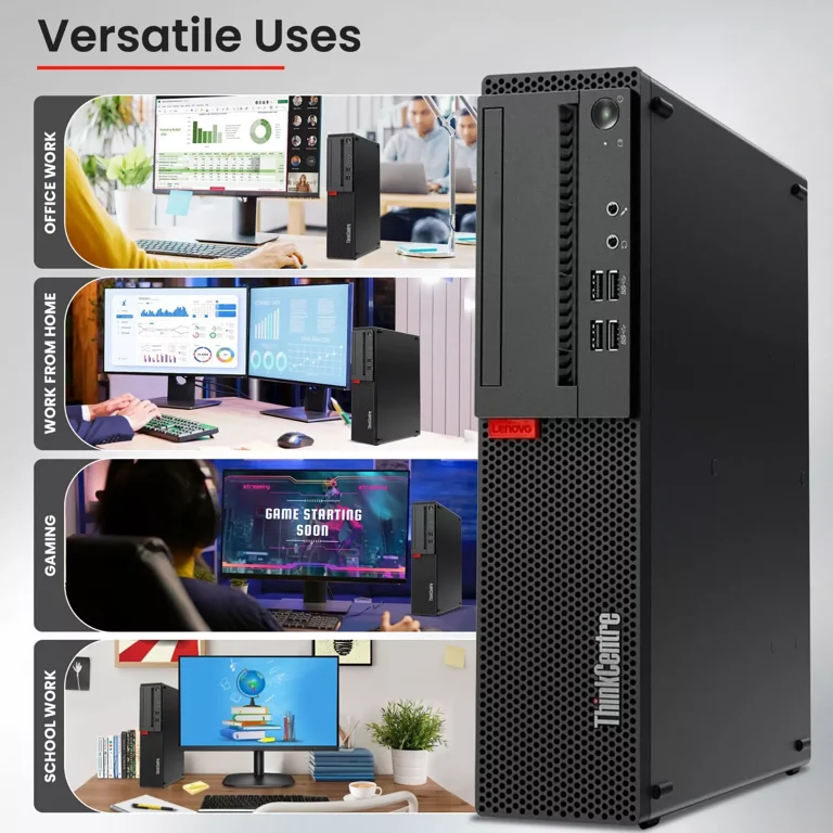 Restored Lenovo Windows 11 Pro Gaming Desktop PC, Intel Core