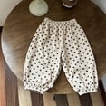 thumbnail image 3 of Plebaso Girls Baggy Jogger Sweatpants Elastic Waist Pull on Athletic Trousers Corduroy Cute Pants for Kids, 3 of 6