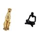 thumbnail image 5 of Figura de , estatua de resina, adorno dorado, escultura abstracta de pensador, decoración moderna de mesa, ideal para el hogar, la oficina o l, 5 of 8