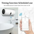 thumbnail image 4 of Interruptor Inteligente para Calentador de Agua con WiFi Táctil de 40 A, Temporizador con Control por Voz y Panel de Vidrio, Color Negro., 4 of 5