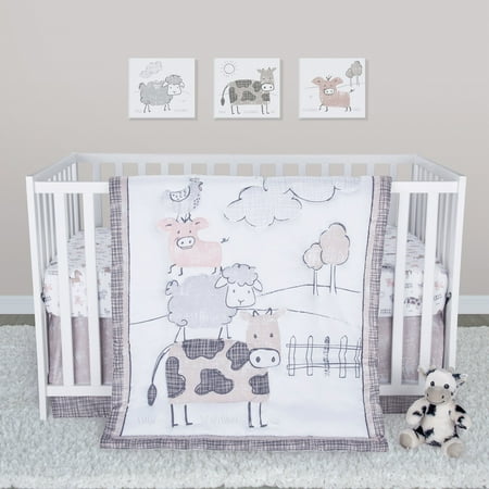 UPC: 0846216062964 | Sammy & Lou Farm 4 Piece Bedding Sets Crib Bed
