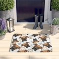 thumbnail image 2 of Cute Doberman and Dog Footprint Flannel Non Slip Door Rugs,Washable Door Mats Indoor,Decorative Door Mats,Dirt-Resistant and Absorbent Doormat for Entrance,Bedroom,Kitchen,Bathroom,31.5x17in(80x43cm), 2 of 4