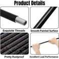 thumbnail image 3 of 20 Pack Matte Black M10 Threaded Extension Rod, 12 Inches Chandelier Hanging Rods for Pendant Light, Kitchen Island Lighting, Lamp Fixture Down-rods&Stems, Dining Room, Living Space (30cm), 3 of 8