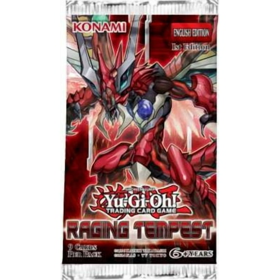 Yu-Gi-Oh 1x Raging Tempest Booster Pack 1st Ed